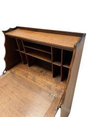 Art Deco Amsterdamse School Drop-Leaf Desk by Willem Penaat for Metz & Co.